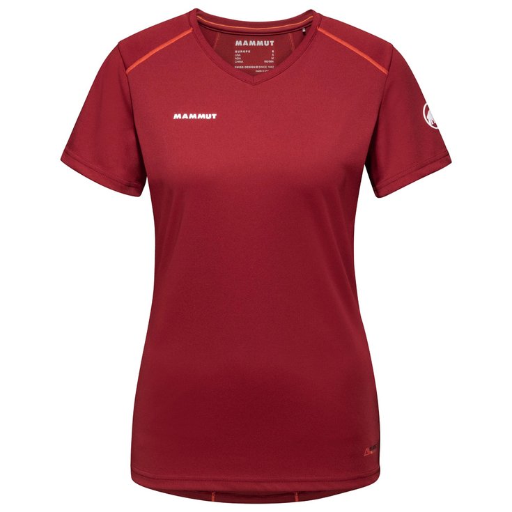 Mammut Camiseta de trail Sertig W Blood Red/Hot Red Presentación
