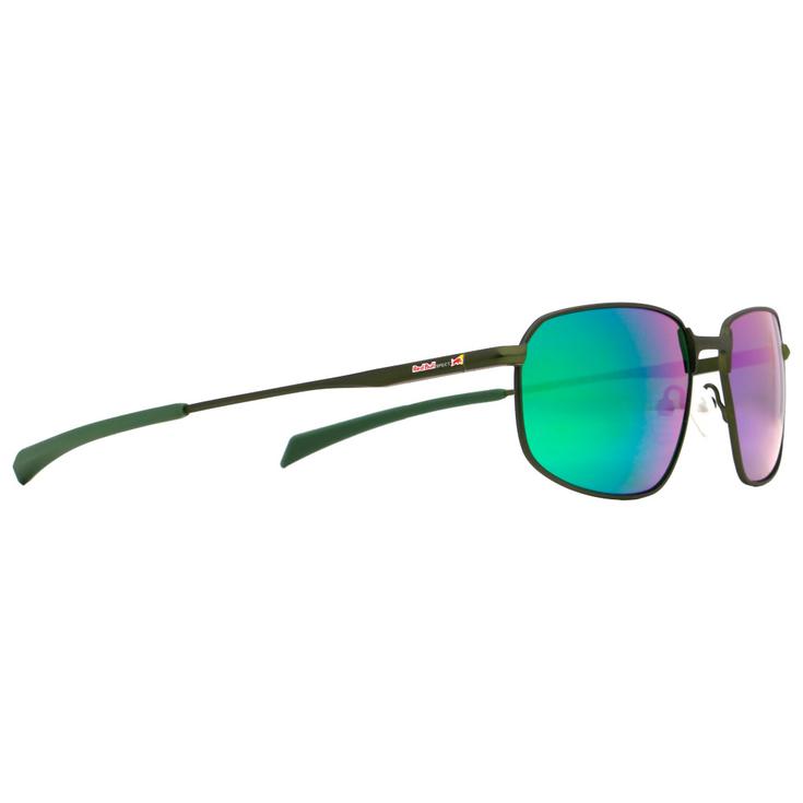 Red Bull Spect Sonnenbrille Redms Rectangular Metal Matt Dark Green Green Green Mirror Polarized Präsentation