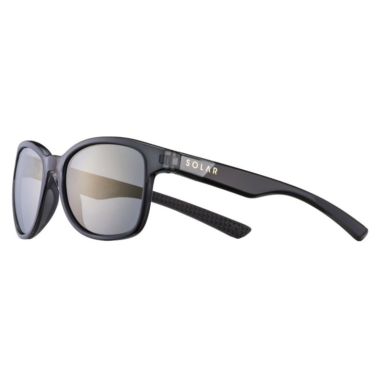 Solar Sunglasses Soledad Noir Brillant Polarisant Flash Or Overview