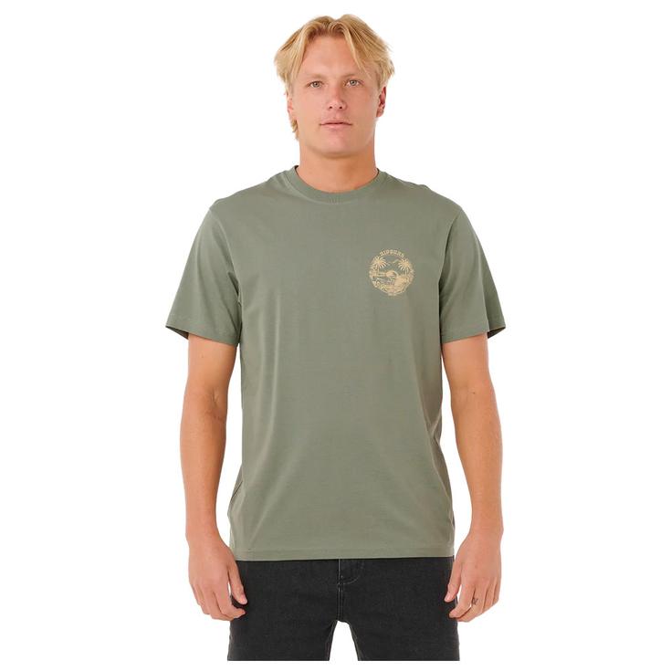 Rip Curl Tee-Shirt Surf Trip Tee Shirt Cactus Green Overview