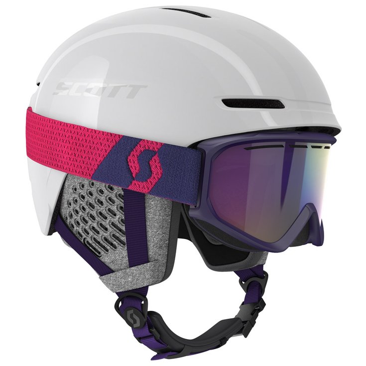 Scott Helmet Combo Helmet Track + Factor Goggle Combo White Overview
