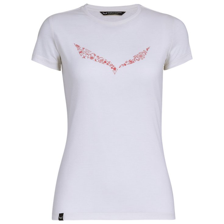 Salewa Wander-T-Shirt Solid Dry W White Präsentation
