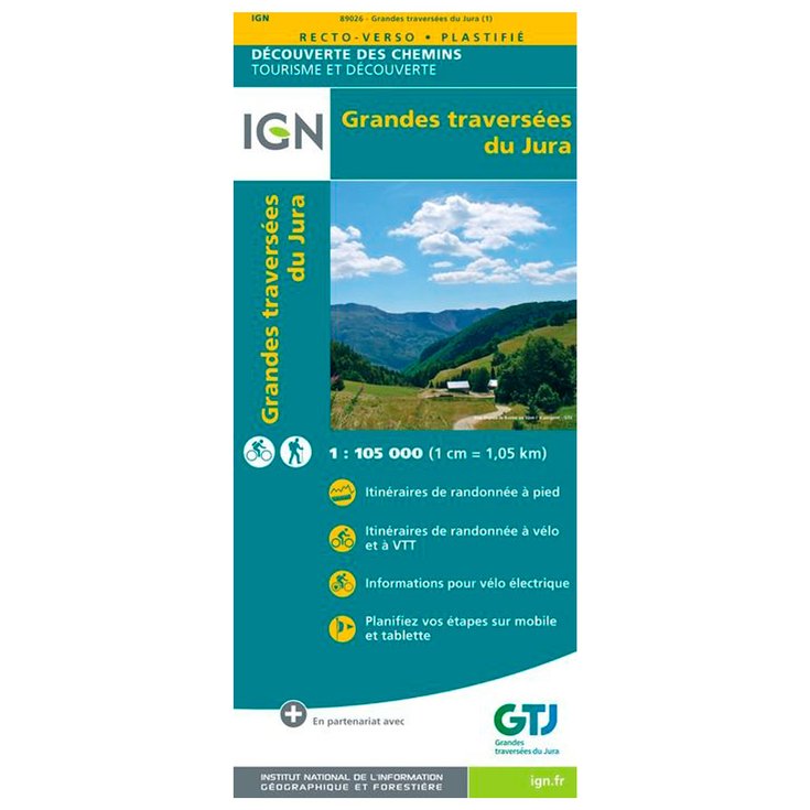 IGN Carte Grandes Traversées du Jura Présentation