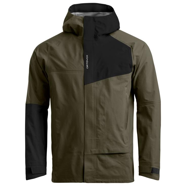 Ortovox Veste de rando Seceda 3L Jacket M Dark Wild Herbs Présentation