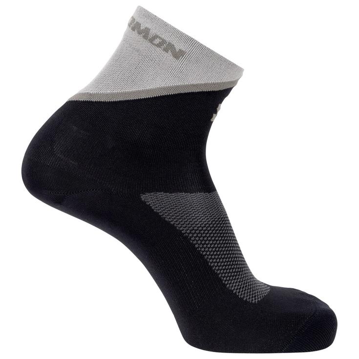 Salomon Sokken Pulse Ankle Black Gull Gray Voorstelling