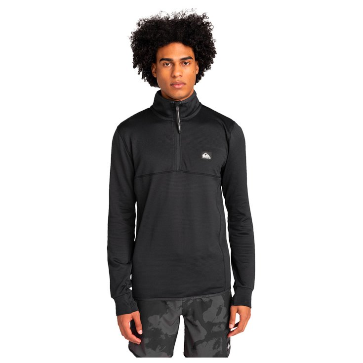 Quiksilver Fleece Steep Point Half Zip True Black Präsentation