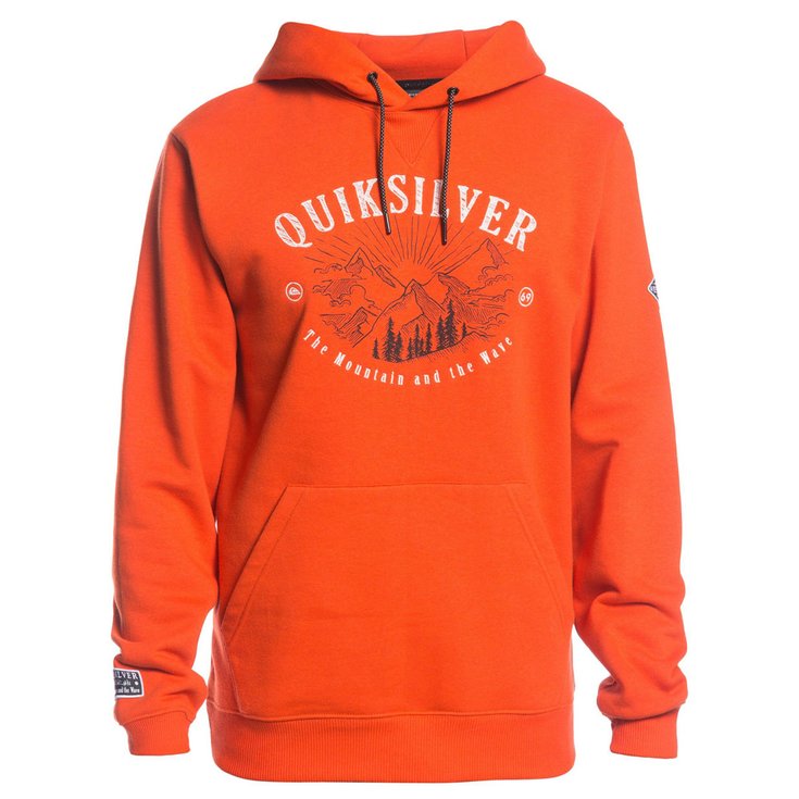 Quiksilver Sweatshirt Big Logo Snow Purred Pumpkin Overview