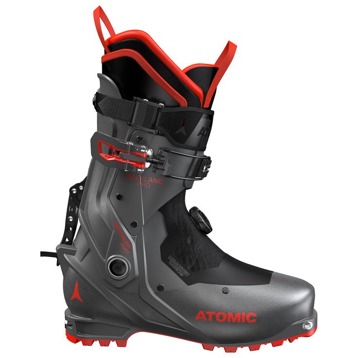 Atomic Chaussures de Ski Randonnée Backland Pro Anthracite Red Côté
