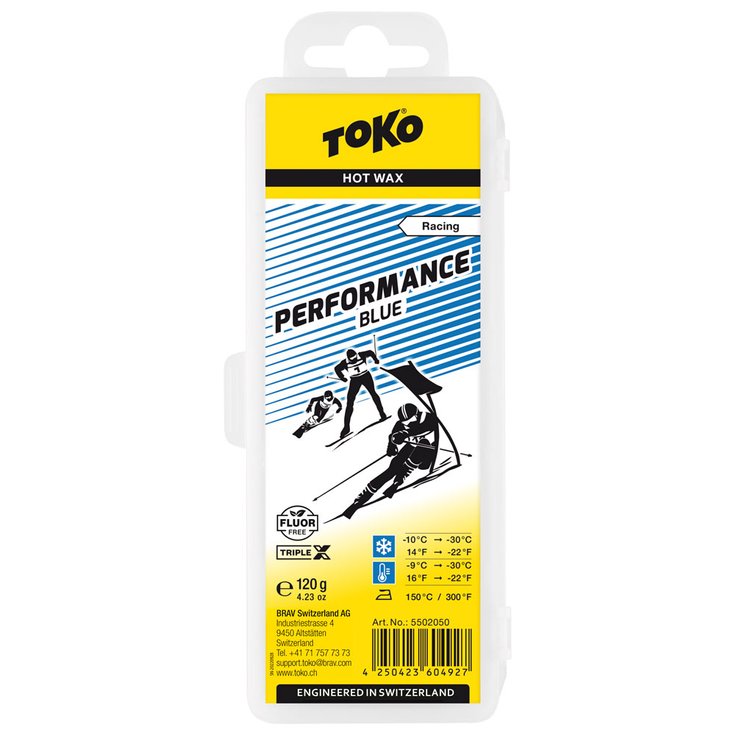 Toko Waxing Performance Blue 120G Overview