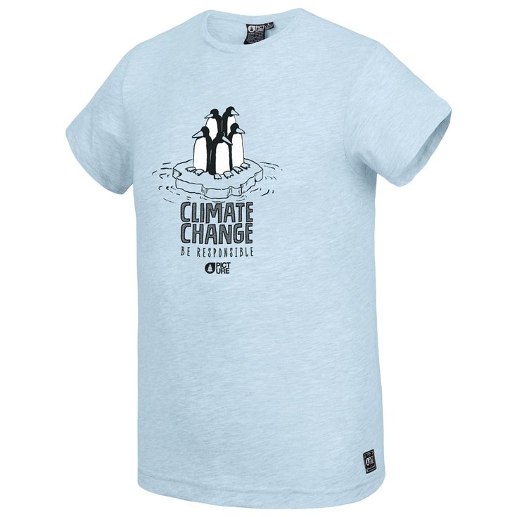 Picture T-shirts Timmiaq Pale Blue Melange Voorstelling