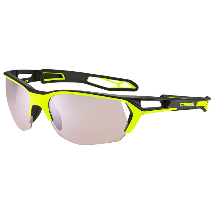 Cebe Sunglasses S'Track Ultimate M Lime Pro Zone Vario Rose Cat.1-3 Silver Overview