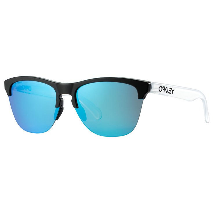 Oakley Sunglasses Frogskins Lite Matte Black Prizm Sapphire Overview