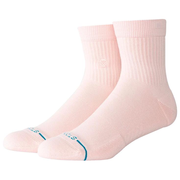Stance Calze Icon Quarter Socks Pink Presentazione