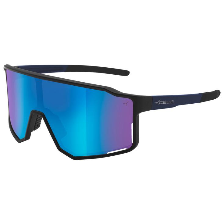 Cebe Sunglasses Outflow Matt Black Navy Sapphire Blue Mirror Overview