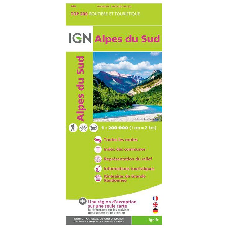 IGN Kaart Alpes du Sud Voorstelling