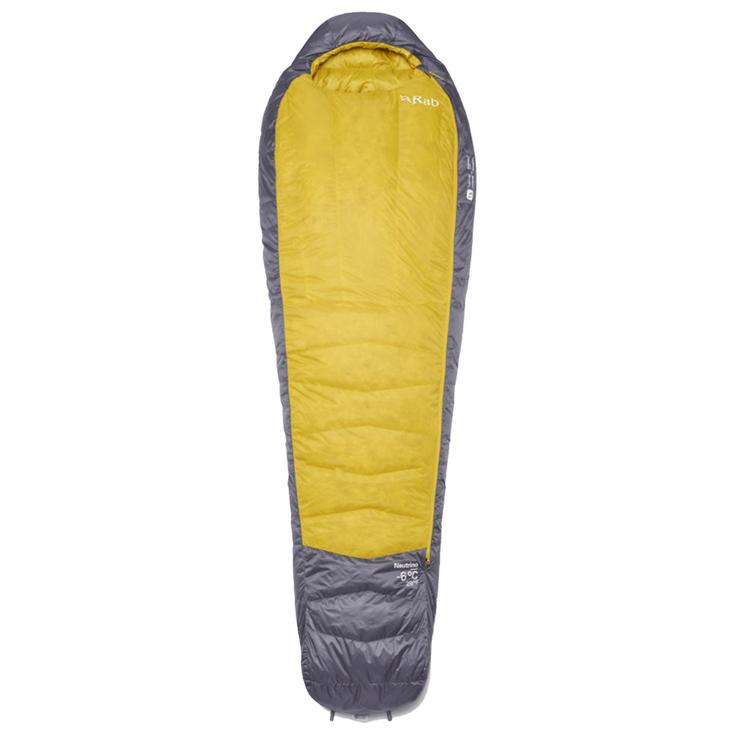 RAB Sacchi a pelo Neutrino -6C / 20F Graphene Dark Pollen Presentazione