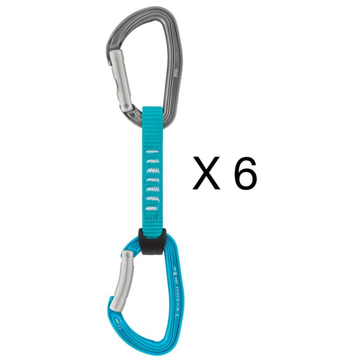 Petzl Quickdraw Djinn Axess (Pack of 6) Turquoise Overview