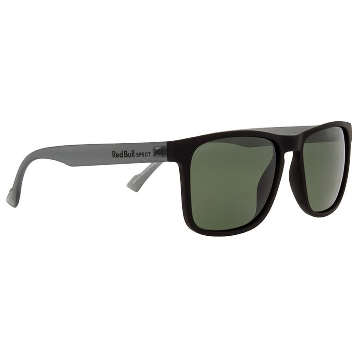 Red Bull Spect Leap Matt Black Transparent Green Green Polarized 