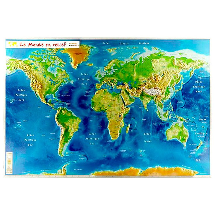 Geo Relief Karte 3D Le Monde En Relief Präsentation
