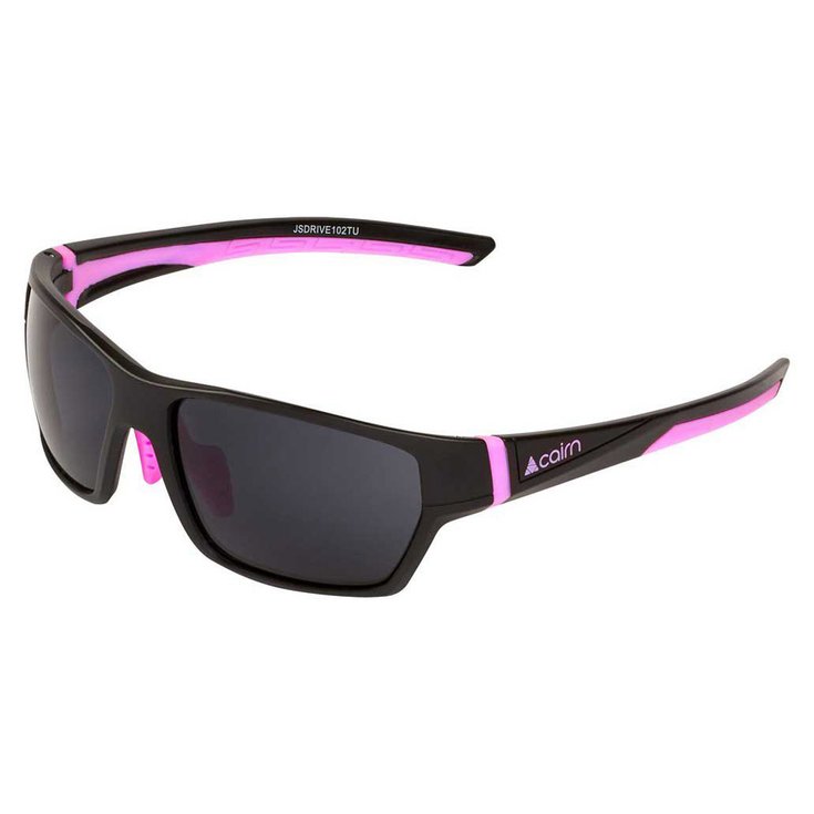 Cairn Sonnenbrille Drive Mat Black Neon Pink Präsentation