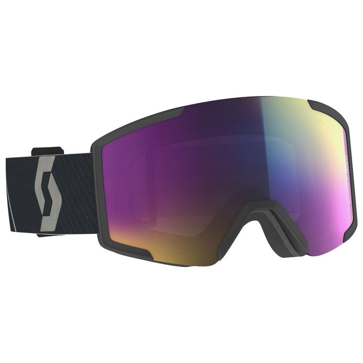 Scott Skibrille Shield Mountain Black Enhancer Teal Chrome Präsentation