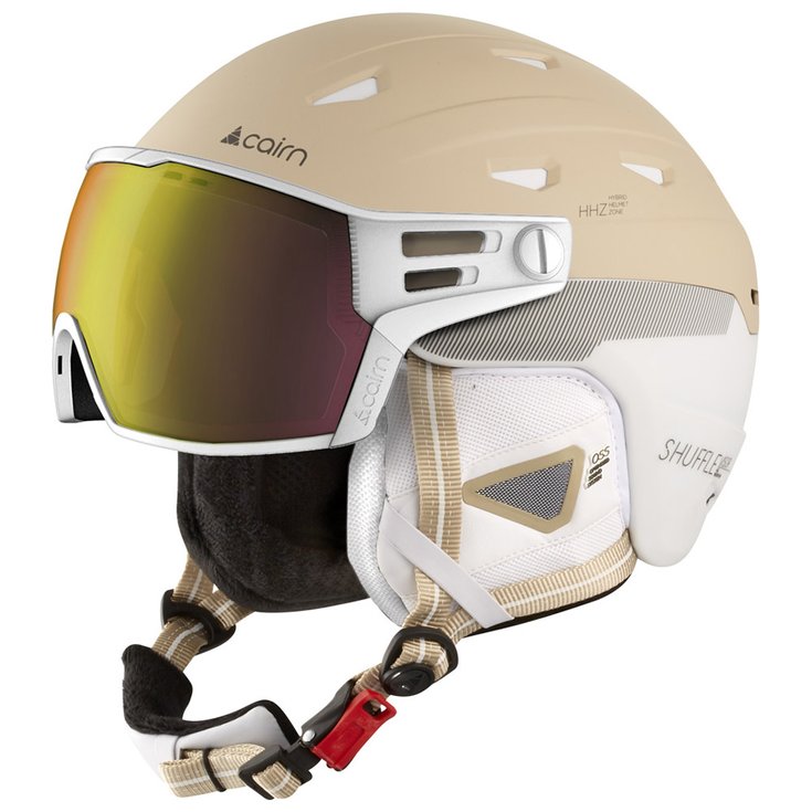 Cairn Visor helmet Shuffle S-visor Evolight White Cream Overview