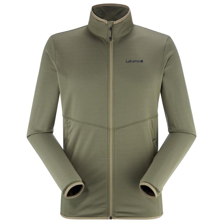 Lafuma Fleece Active Grid Full Zip M Kale Green Voorstelling