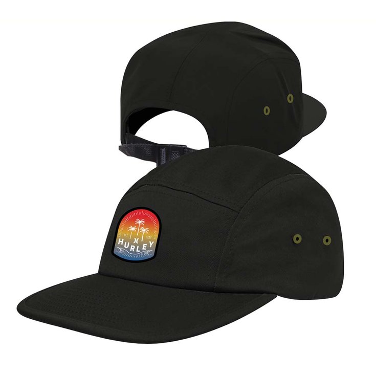 Hurley Gorra Tri Palm Hat Black Espalda
