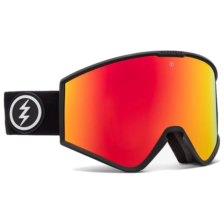 Electric Skibrillen Kleveland Matte Black Brose/red Chrome - Sans Voorstelling