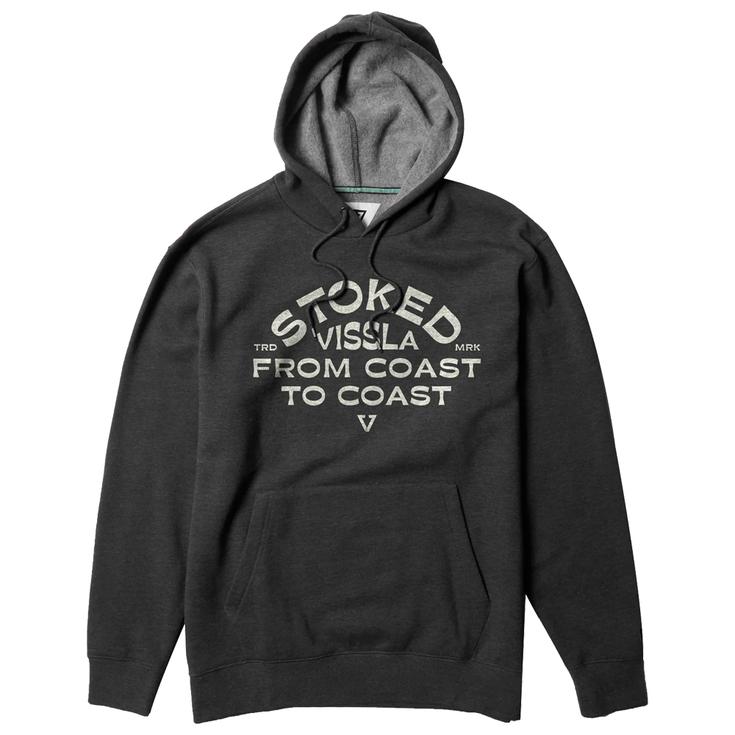 Vissla Sweat Coastal Eco Po Hoodie Black Heather Présentation