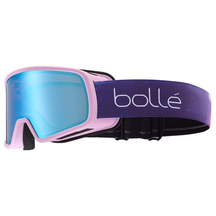 Bolle Skibrille Nevada Junior Pink Matte Azure Präsentation