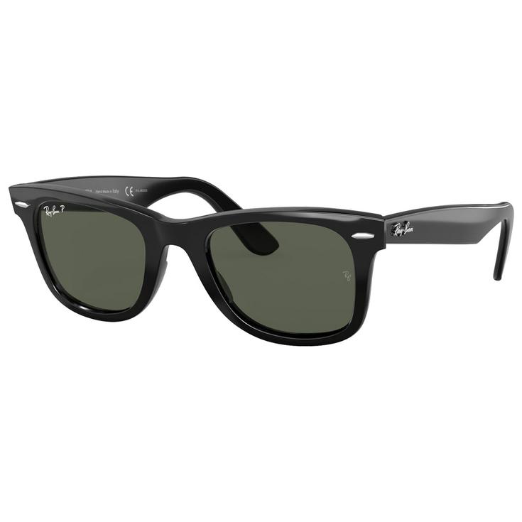 Ray Ban Occhiali da sole RB2140 Original Wayfarer Classic Polished Black Polar Green Presentazione