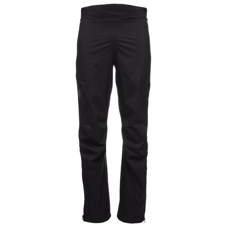 Black Diamond Waterproof Pants M Stormline Stretch Full Zip Rain Pants Black Overview