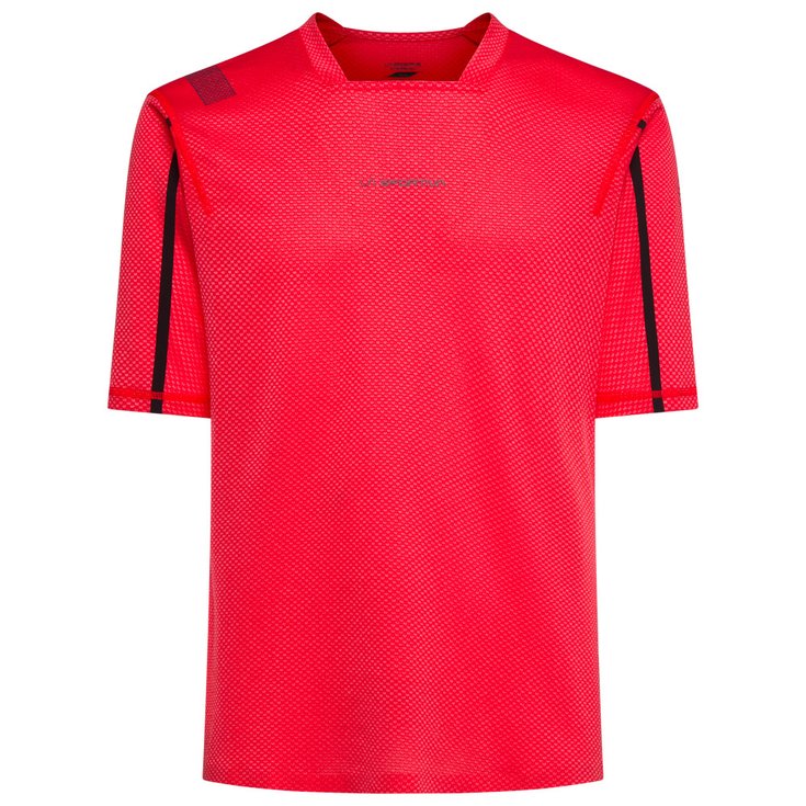 La Sportiva Tee-shirt de trail Trail Bite T-Shirt M Mountain Red Redwood Présentation
