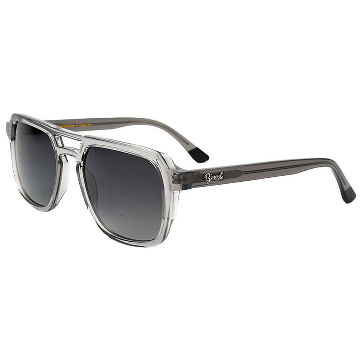 Binocle Eyewear Sonnenbrille Chandler Shiny Grey Gradient Grey Polarized Präsentation