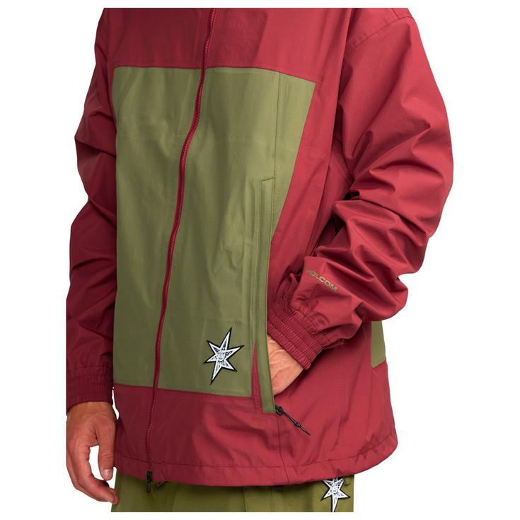 Volcom Chaqueta esqui Arthur 3 Layer Jacket Burnt Red  Volcom Chaqueta esqui Arthur 3 Layer Jacket Burnt Red