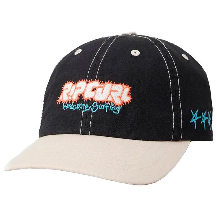 Rip Curl Berretto Raw Energy Art Adj Cap Black White Presentazione