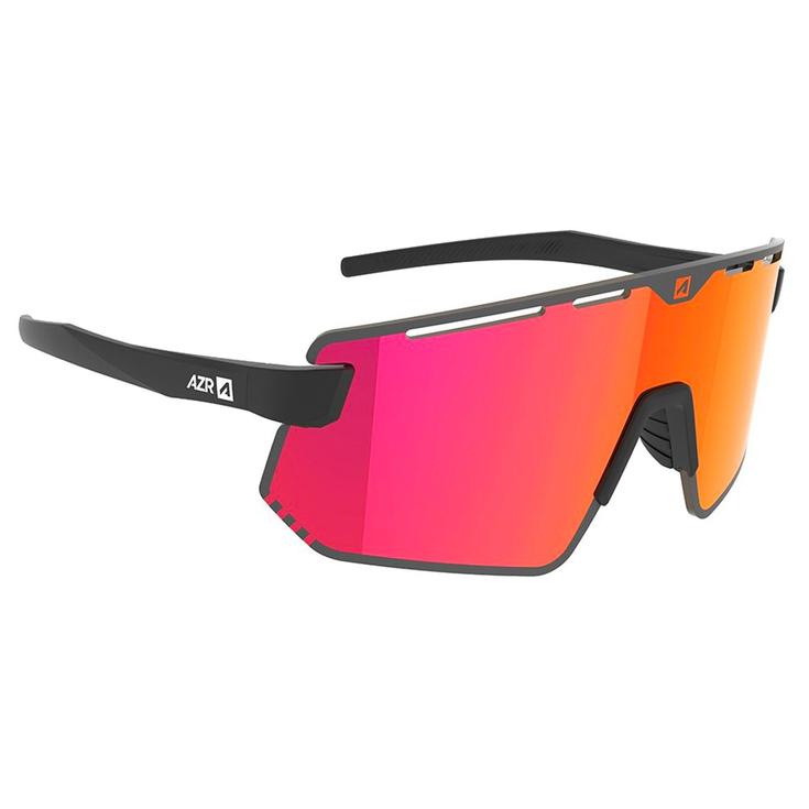 AZR Sonnenbrille Flash Rx Noire Mate Multicouche Rouge Präsentation