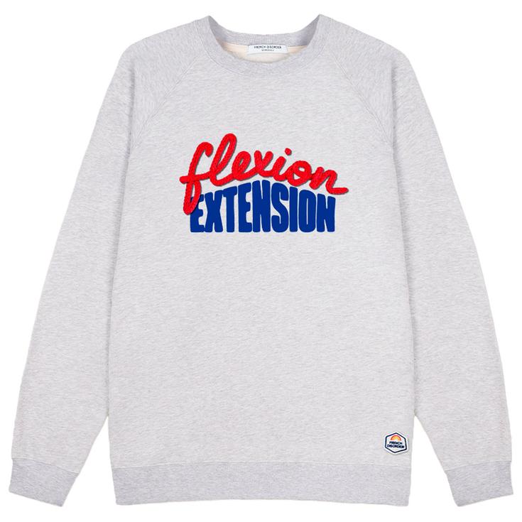 French Disorder Sweatshirt Clyde Warmy Flexion Extension Heather Grey Präsentation