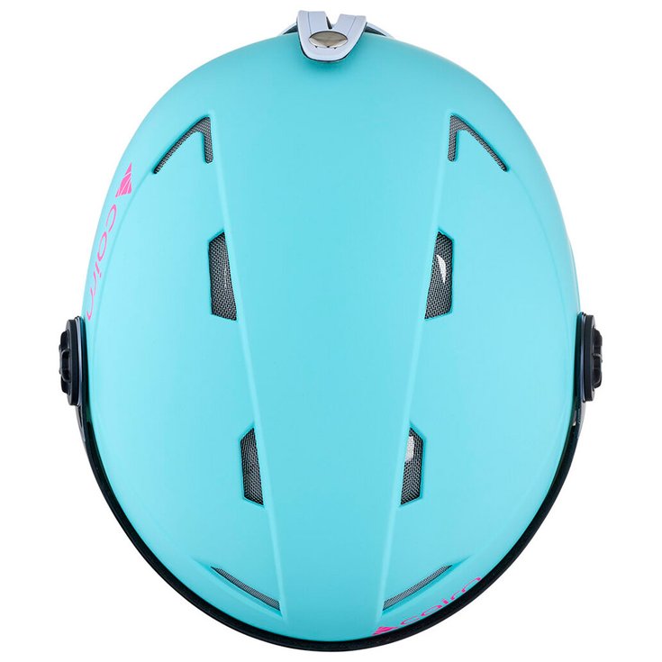 Casque Cairn Android J - Coloris Turquoise Et Neon Pink