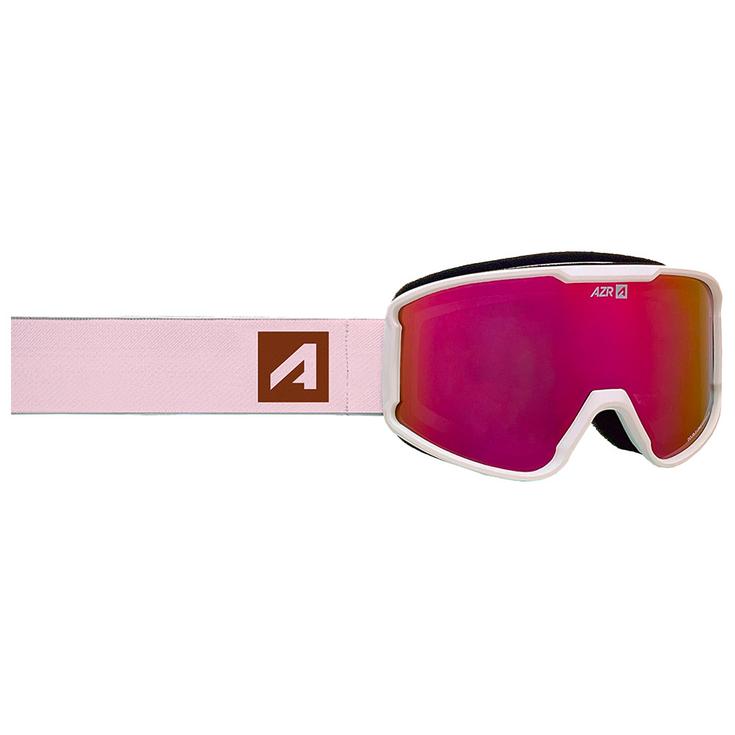 AZR Skibrillen Track Otg Blanc Verni Rose Multicouche Voorstelling