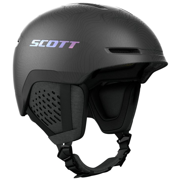 Scott Helm Track Plus Granite Black Holo Grey Präsentation
