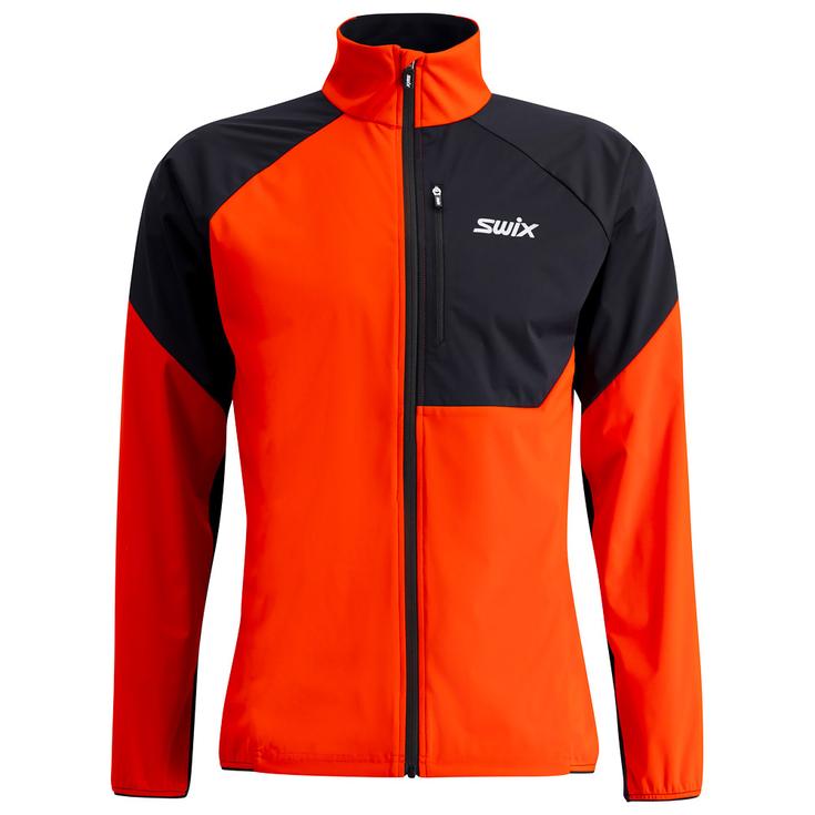 Swix Nordic jacket Focus Wind Jacket M Fiery Red Black Overview