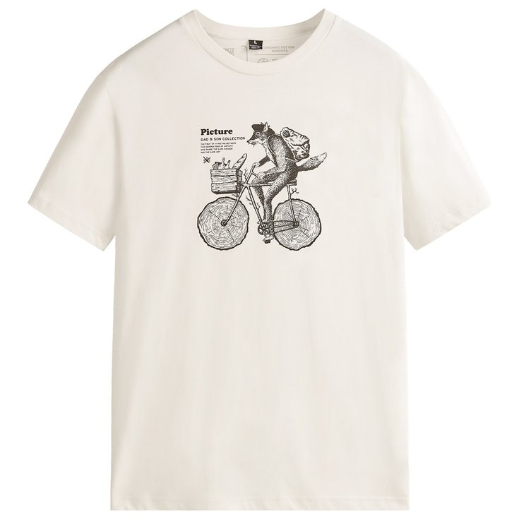 Picture T-shirts D&S Bickyfox Natural White Voorstelling