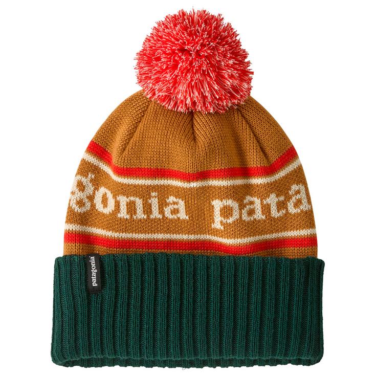 Patagonia Beanies Kid's Powder Town Beanie Park Stripe Talon Gold Overview