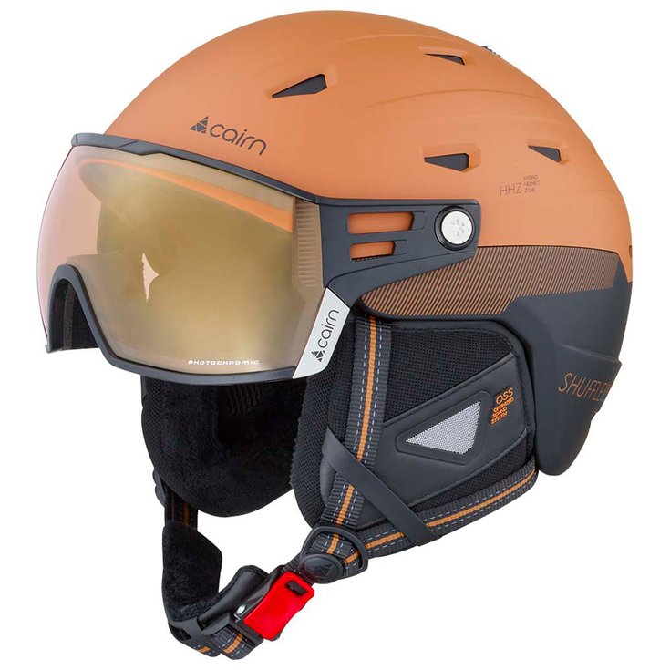 Cairn Casco con visiera Shuffle S-Visor Evolight Nxt Pecan Black Presentazione