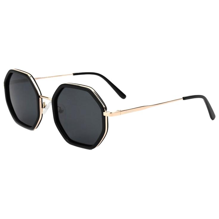 Binocle Eyewear Sunglasses Lisboa Shiny Gold Black Grey Polarized Overview