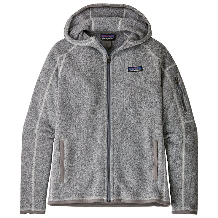 Patagonia Polaire W's Better Sweater Hoody Birch White Présentation