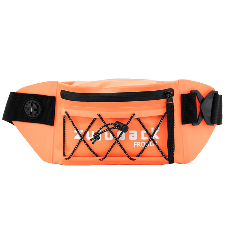 Zulupack Wasserdichte Hülle für elektronische Geräte Froggy 0.5L Fluo Orange Profilansicht