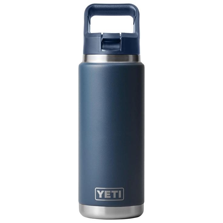 Yeti Cantimplora Rambler 26 Oz (760ml) Straw Bottle Navy Presentación